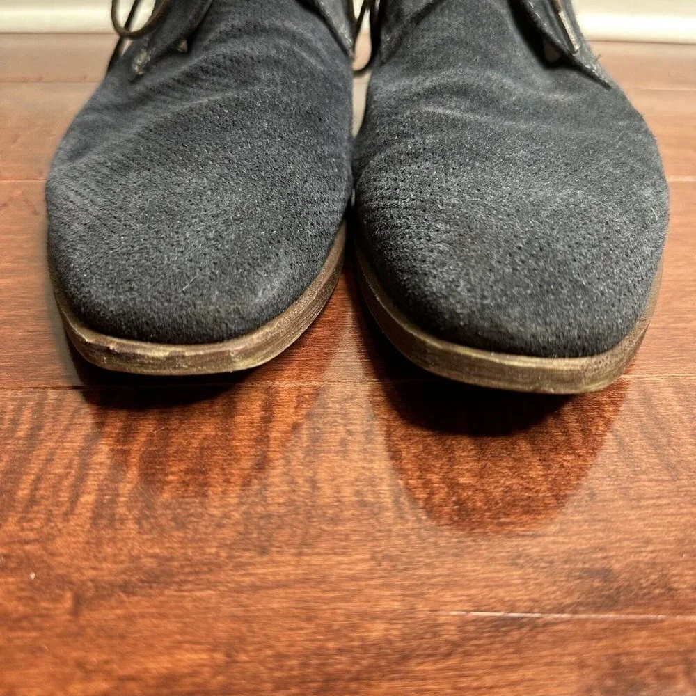 Bugatti Men’s Suede Gibson Lace Up Shoes Dark Blue‎ Size 12